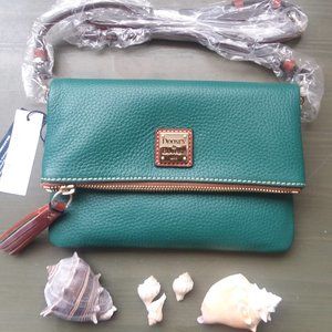 Dooney & Bourke Zip Crossbody New with Tags-Green